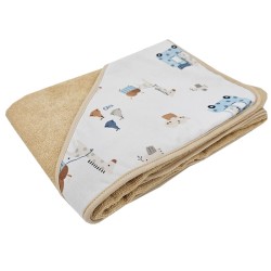 Fürdőköpeny GIRAFFE/BEIGE Fürdőköpeny GIRAFFE/BEIGE