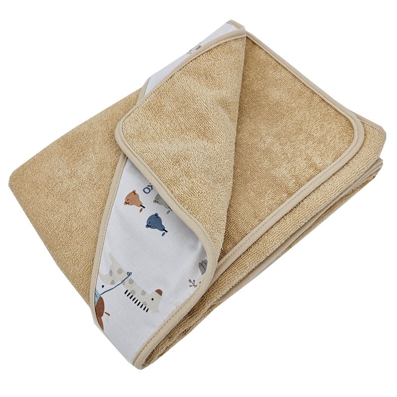 Bademantel GIRAFFE/BEIGE Bademantel GIRAFFE/BEIGE