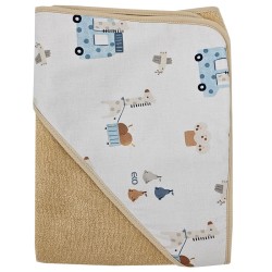 Fürdőköpeny GIRAFFE/BEIGE Fürdőköpeny GIRAFFE/BEIGE