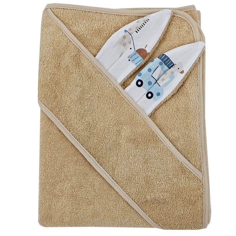 Ručnik sa Kapuljačom GIRAFFE/BEIGE Ručnik sa Kapuljačom GIRAFFE/BEIGE