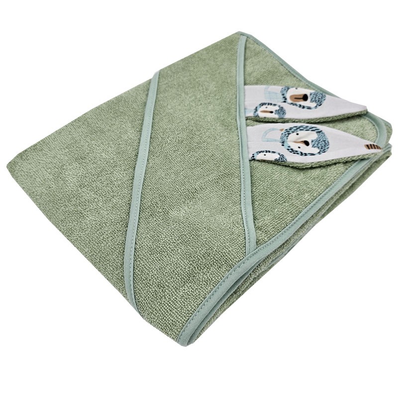 Cotton bath robe LION/MINT Cotton bath robe LION/MINT