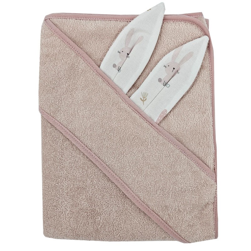 Peignoir en coton BUNNY/ROSE PINK Peignoir en coton BUNNY/ROSE PINK