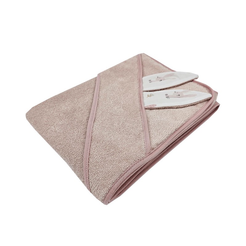 Peignoir en coton BUNNY/ROSE PINK Peignoir en coton BUNNY/ROSE PINK