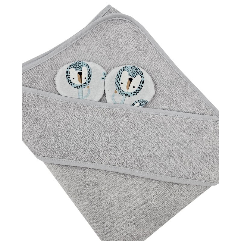 Bambusa vannas halāts LION/GREY Bambusa vannas halāts LION/GREY