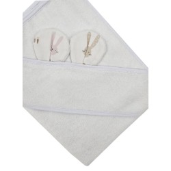 Peignoir en bambou BUNNY/WHITE Peignoir en bambou BUNNY/WHITE