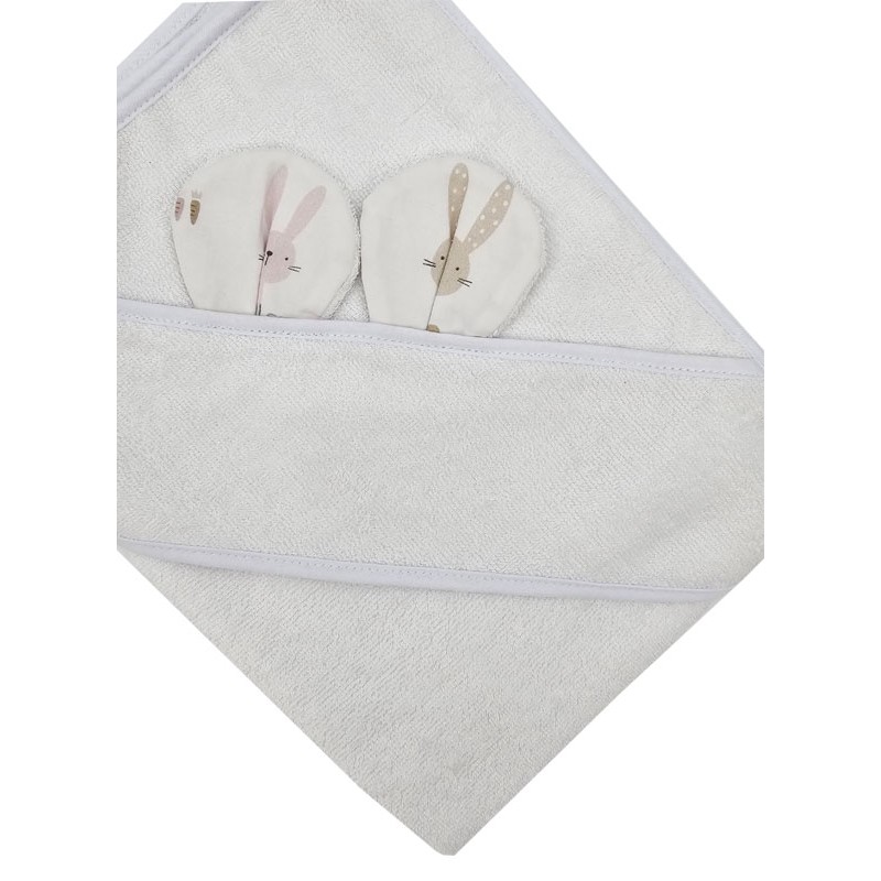 Peignoir en bambou BUNNY/WHITE Peignoir en bambou BUNNY/WHITE