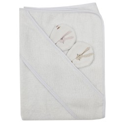 Peignoir en bambou BUNNY/WHITE Peignoir en bambou BUNNY/WHITE