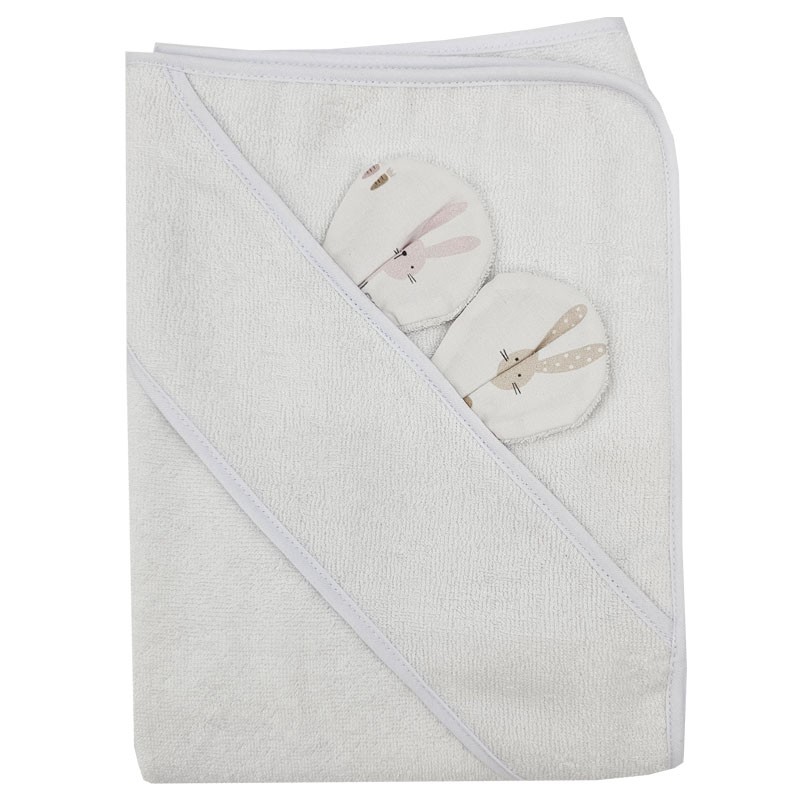 Peignoir en bambou BUNNY/WHITE Peignoir en bambou BUNNY/WHITE