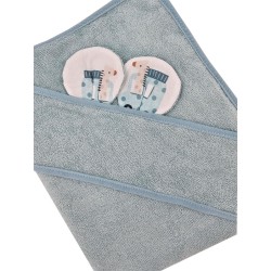 Bademantel aus Bambus GIRAFFE/BLUE Bademantel aus Bambus GIRAFFE/BLUE