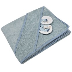 Peignoir en bambou GIRAFFE/BLUE Peignoir en bambou GIRAFFE/BLUE