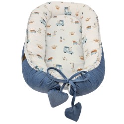 VELVET babatakaró GIRAFFE/BLUE VELVET babatakaró GIRAFFE/BLUE