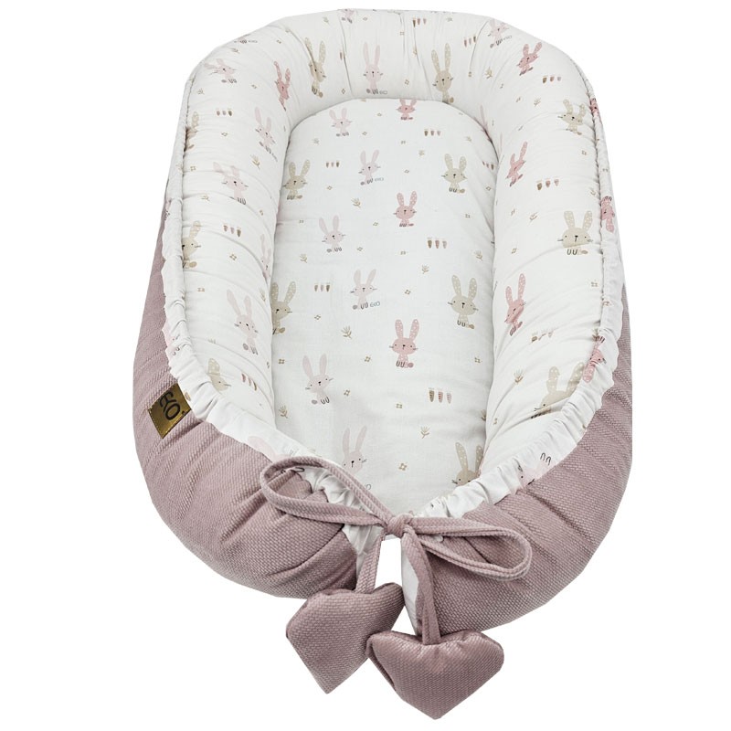 VELVET babynest BUNNY/ROSE PINK VELVET babynest BUNNY/ROSE PINK