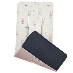 Kinderwageneinsatz mit Schaumstoff MEMORY BUNNY/ROSE PINK