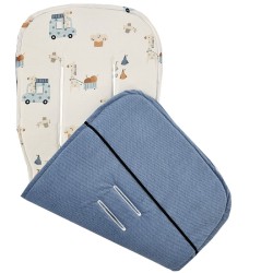 Wkładka do wózka spacerowego (parasolki) ŻYRAFA/NIEBIESKI Wkładka do wózka spacerowego (parasolki) ŻYRAFA/NIEBIESKI