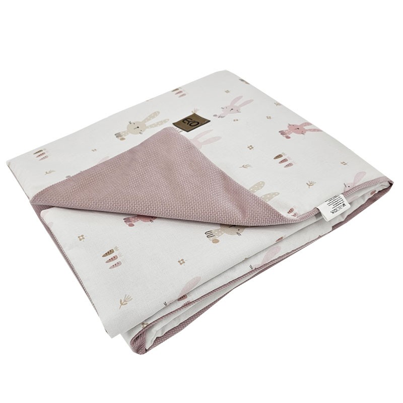 Izglītojoša sega ar oderi VELVET BUNNY/ROSE PINK