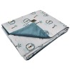 Educational blanket mat with lining VELVET LION/GREEN SEA