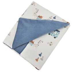 Oktatási takaró VELVET béléssel GIRAFFE/BLUE Oktatási takaró VELVET béléssel GIRAFFE/BLUE