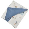 Educational blanket mat with VELVET lining GIRAFFE/BLUE