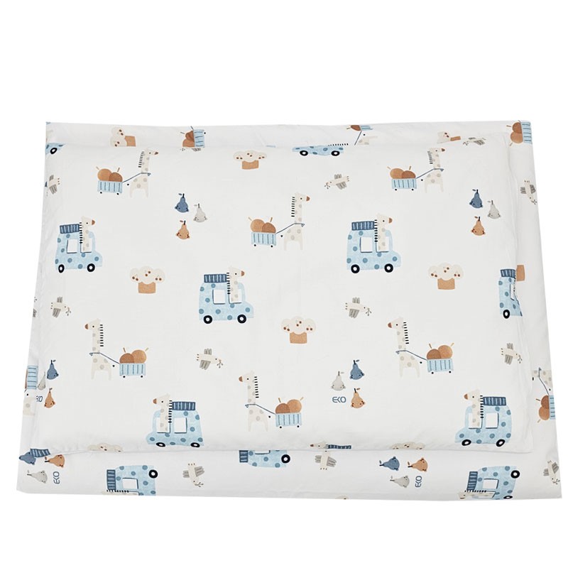 Хлопковое постельное белье с принтом - 2 шт. 120x90 см GIRAFFE Хлопковое постельное белье с принтом - 2 шт. 120x90 см GIRAFFE