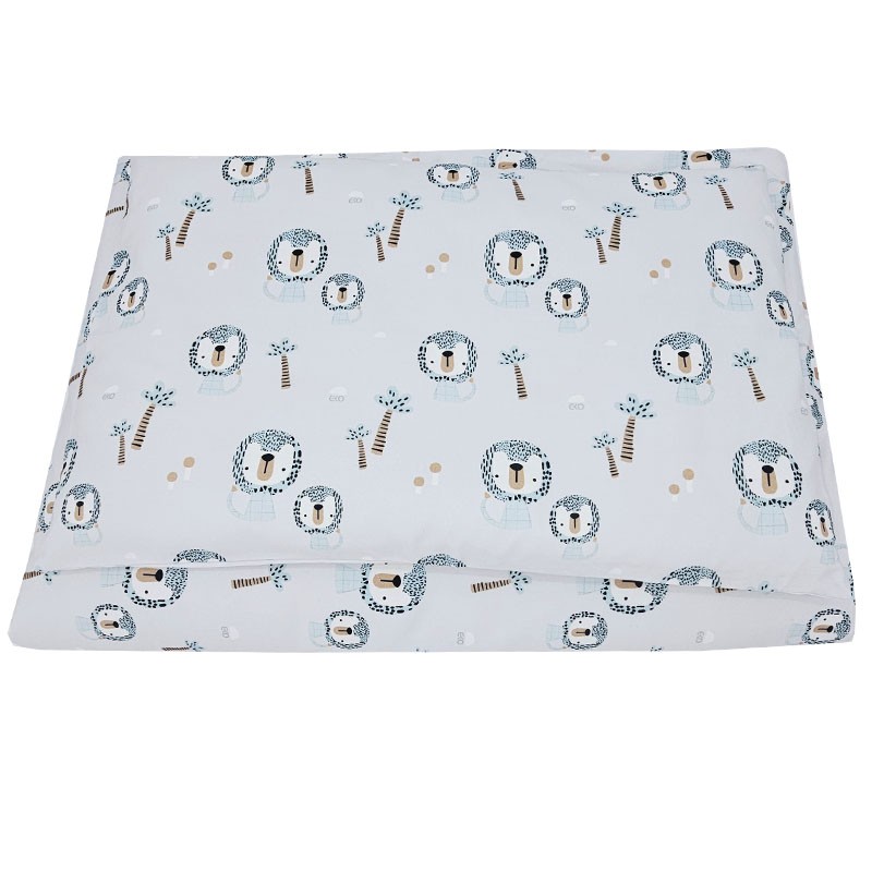 Printed cotton bedding - 2-piece 135x100 cm LION