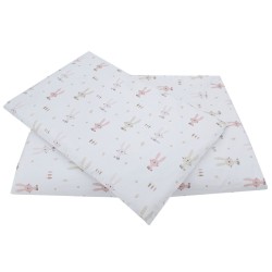 Bavlnené posteľné prádlo s potlačou - 2-dielne 135x100 cm BUNNY
