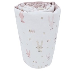Odbojnik za dječji krevet 180 cm BUNNY/ROSE PINK
