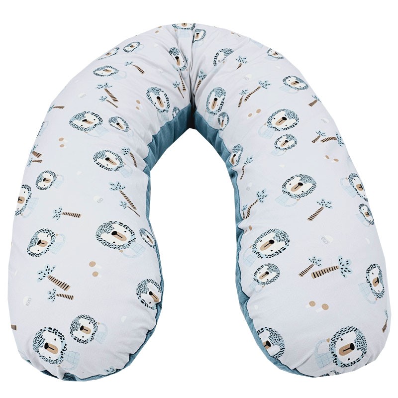 VELVET Feeding Pillow LION/GREEN SEA VELVET Feeding Pillow LION/GREEN SEA