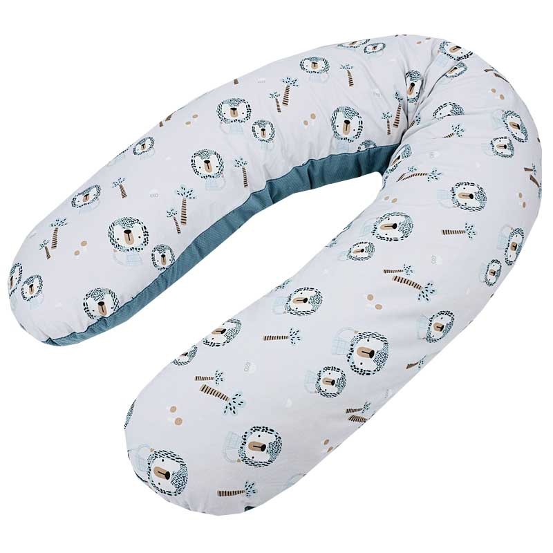 VELVET Feeding Pillow LION/GREEN SEA VELVET Feeding Pillow LION/GREEN SEA