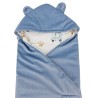 Spací pytel pro tříbodové a pětibodové pásy autosedačky VELVET GIRAFFE/BLUE Spací pytel pro tříbodové a pětibodové pásy autosedačky VELVET GIRAFFE/BLUE