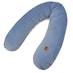 VELVET nursing pillow GIRAFFE/BLUE VELVET nursing pillow GIRAFFE/BLUE