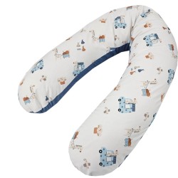 Coussin d'alimentation VELVET GIRAFFE/BLUE