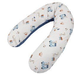 VELVET nursing pillow GIRAFFE/BLUE VELVET nursing pillow GIRAFFE/BLUE
