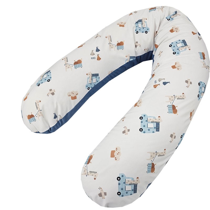 Coussin d'alimentation VELVET GIRAFFE/BLUE Coussin d'alimentation VELVET GIRAFFE/BLUE
