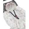 Sac de couchage pour siège auto VELVET harnais 3 points et 5 points BUNNY/ROSE PINK Sac de couchage pour siège auto VELVET harnais 3 points et 5 points BUNNY/ROSE PINK