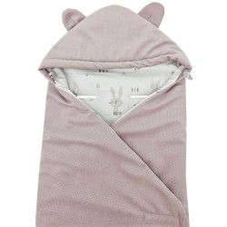 Vreća za spavanje za autosjedalicu VELVET, pojasevi u 3 i 5 točaka BUNNY/ROSE PINK Vreća za spavanje za autosjedalicu VELVET, pojasevi u 3 i 5 točaka BUNNY/ROSE PINK