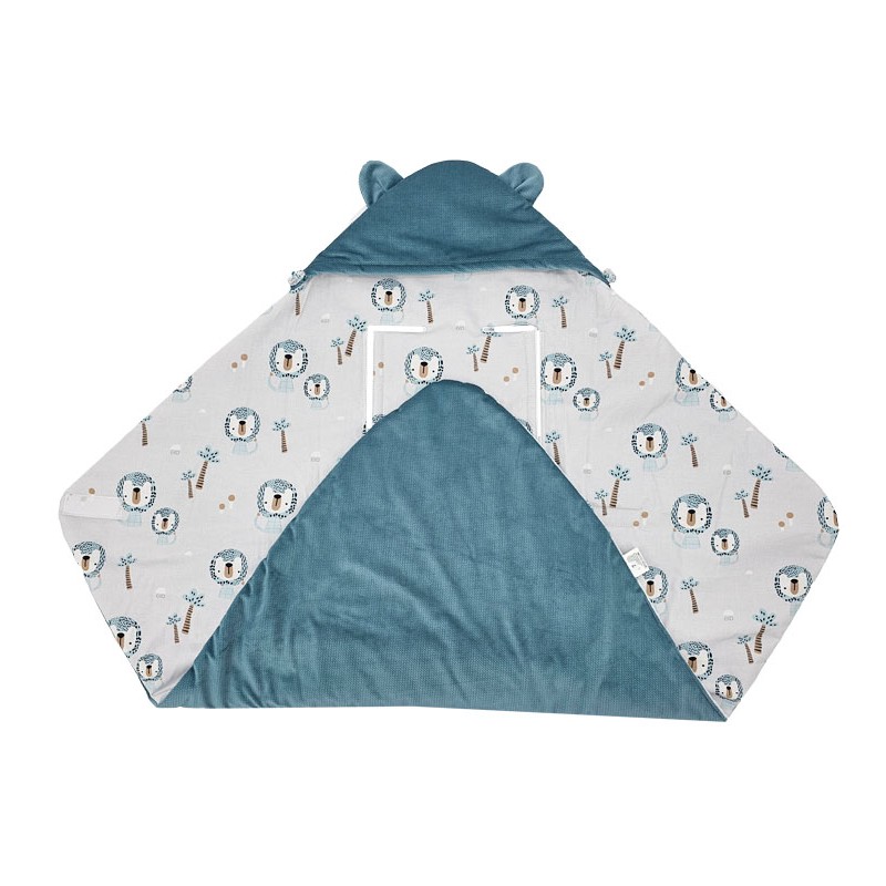 Schlafsack für VELVET-Autositz 3-Punkt- und 5-Punkt-Gurte LION/GREEN SEA Schlafsack für VELVET-Autositz 3-Punkt- und 5-Punkt-Gurte LION/GREEN SEA