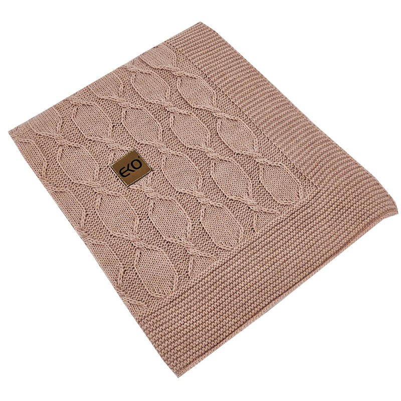 Couverture tricotée en alpaga ROSE PINK Couverture tricotée en alpaga ROSE PINK