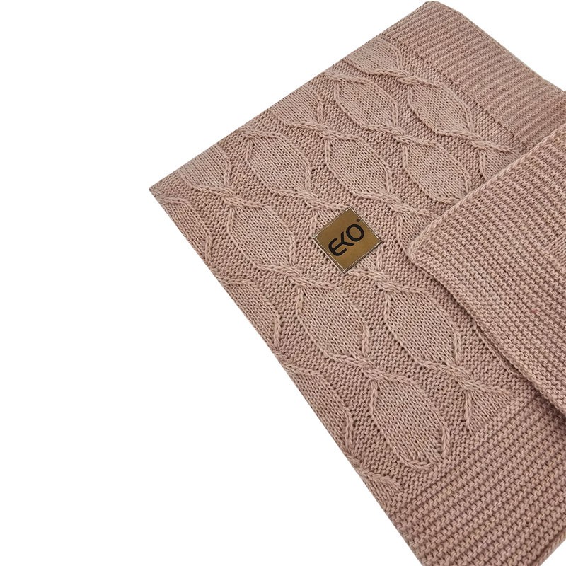 Couverture tricotée en alpaga ROSE PINK Couverture tricotée en alpaga ROSE PINK