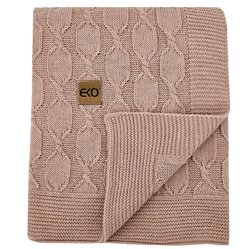 Couverture tricotée en alpaga ROSE PINK Couverture tricotée en alpaga ROSE PINK