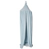 Muslin canopy over the cot BLUE