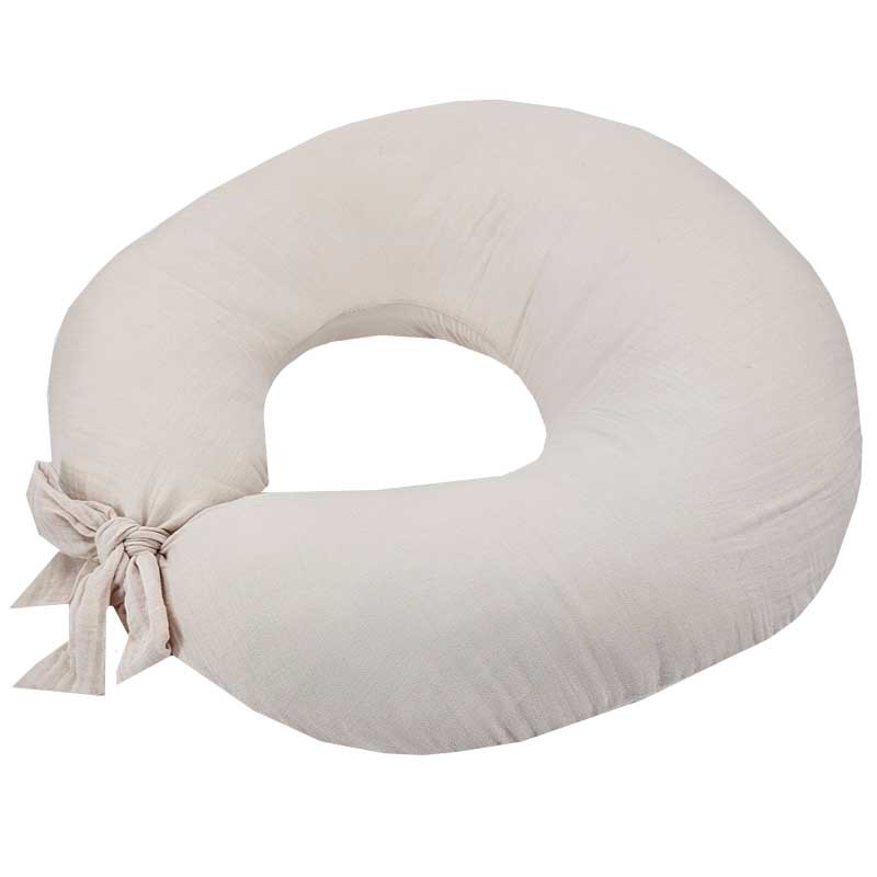 Mušelínové kojení croissant BEIGE Mušelínové kojení croissant BEIGE