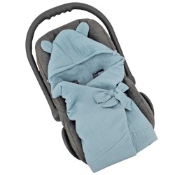 Schlafsack für Autositz 3-Punkt- und 5-Punkt-Gurte BLUE