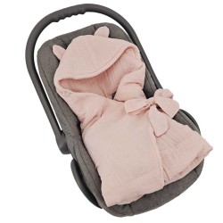 Sleeping bag for car seat 3- and 5-point belts ROSE PINK