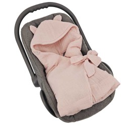 Schlafsack für Autositz 3-Punkt- und 5-Punkt-Gurte ROSE PINK