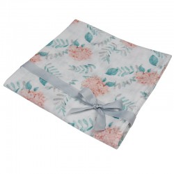 BAMBOO SWADDLE & NAPPY 120 x 120 cm HYDRANGEA PACKAGING BAG