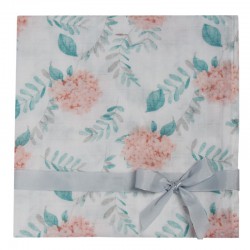 BAMBOO SWADDLE & NAPPY 120 x 120 cm HYDRANGEA PACKAGING BAG