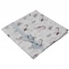 BAMBOO SWADDLE & NAPPY 120 x 120 cm  OWLS PACKAGING BAG