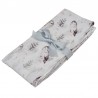 BAMBOO SWADDLE & NAPPY 120 x 120 cm  OWLS PACKAGING BAG