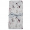 BAMBOO SWADDLE & NAPPY 120 x 120 cm  OWLS PACKAGING BAG