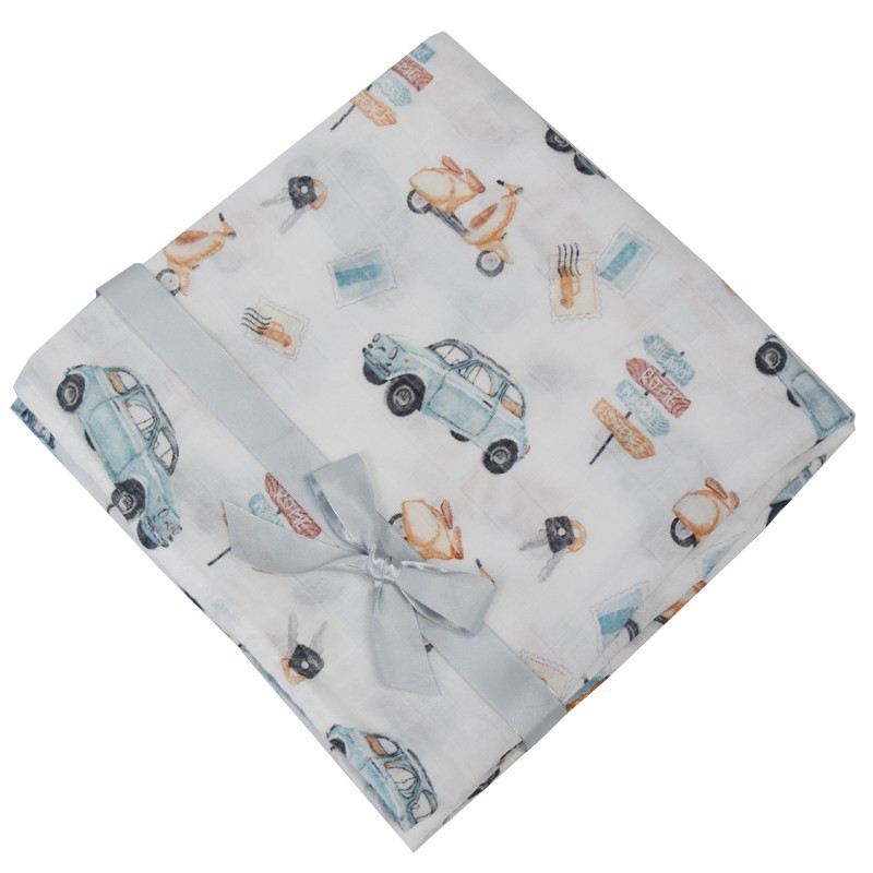BAMBOO SWADDLE & NAPPY 120 x 120 cm  SCOOTER PACKAGING BAG BAMBOO SWADDLE & NAPPY 120 x 120 cm  SCOOTER PACKAGING BAG
